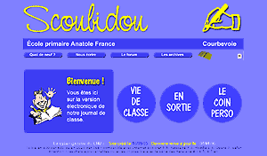 le site internet du CM2-c de l'école anatole france (courbevoie)